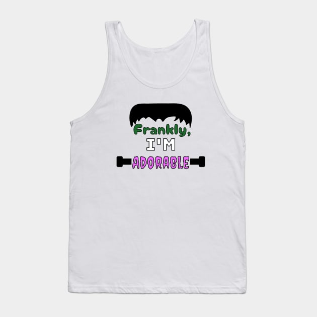 Frankly i'm adorable, Cute halloween Tee Tank Top by Turtle Trends Inc